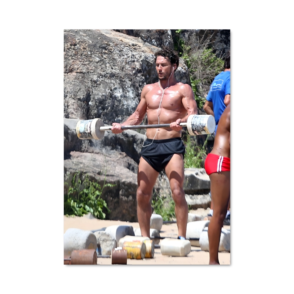Poster Hugh à la Plage – affiche Judo